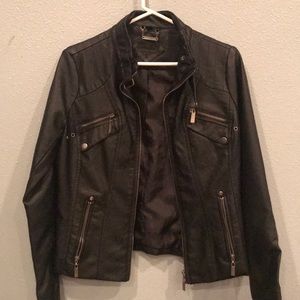 Faux Leather Jacket